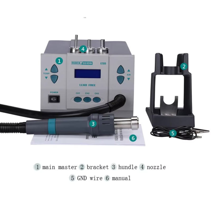 Original 1000W    QUICK 861DW  - Hot Air Rework Station 861Dw ulasan dan harga